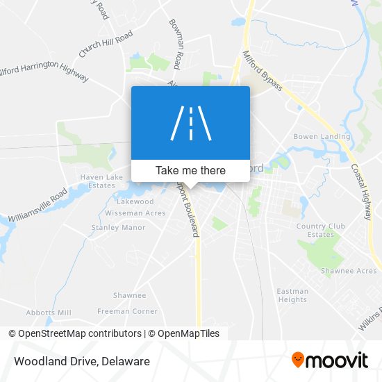 Mapa de Woodland Drive