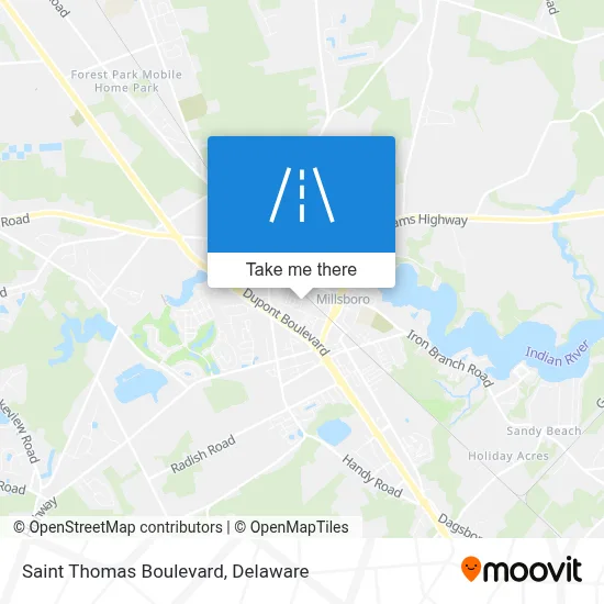 Saint Thomas Boulevard map