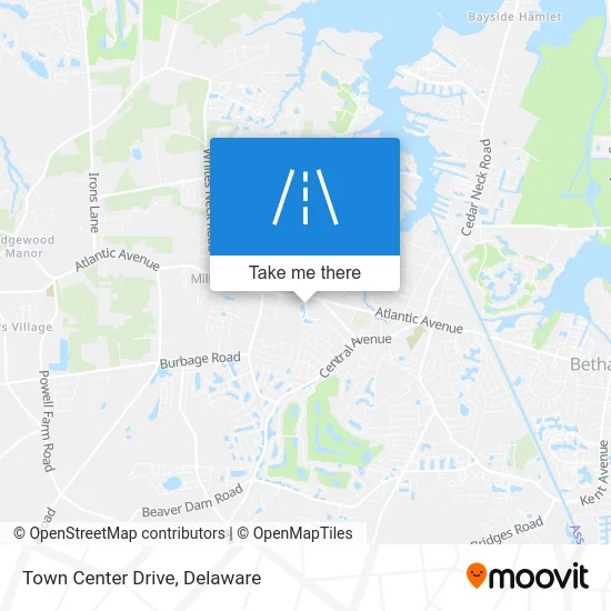 Town Center Drive map