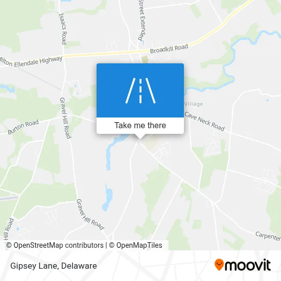 Gipsey Lane map