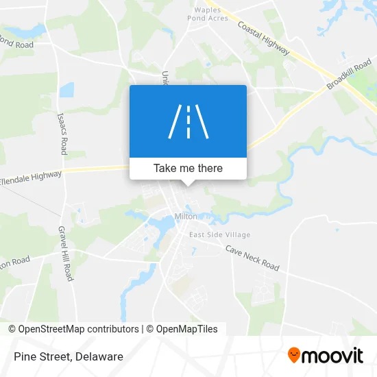 Pine Street map