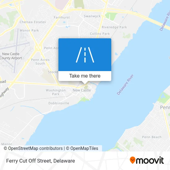 Ferry Cut Off Street map