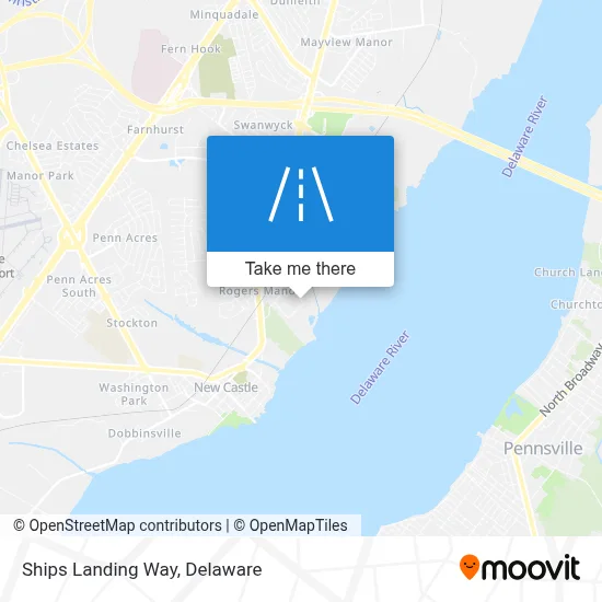 Ships Landing Way map