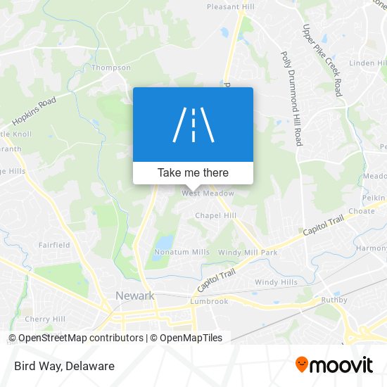 Bird Way map