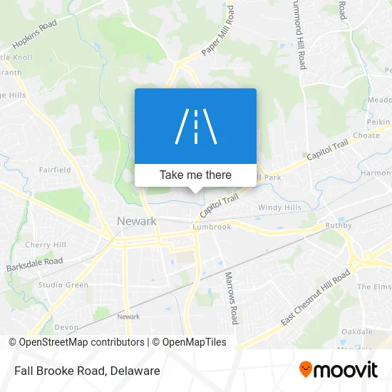 Fall Brooke Road map