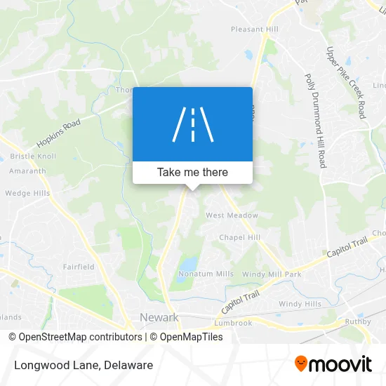 Longwood Lane map