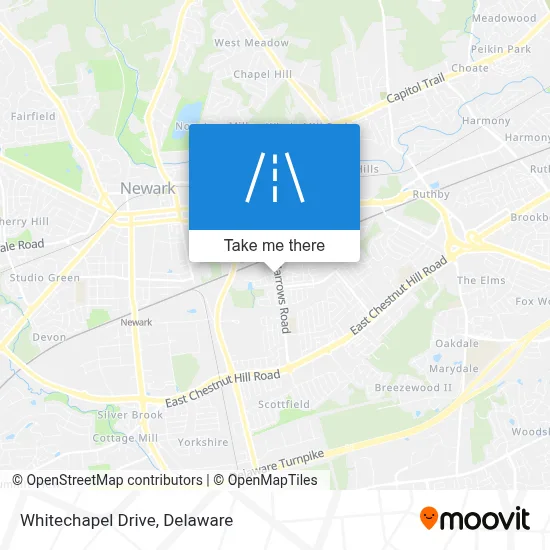 Whitechapel Drive map