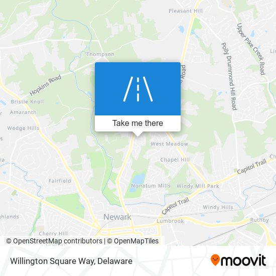 Willington Square Way map