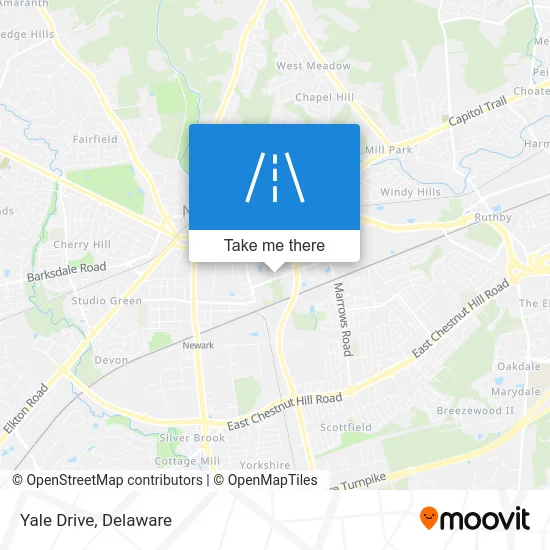 Yale Drive map