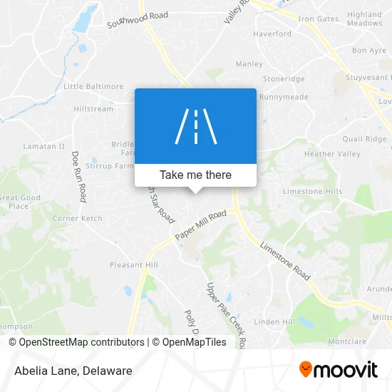 Abelia Lane map