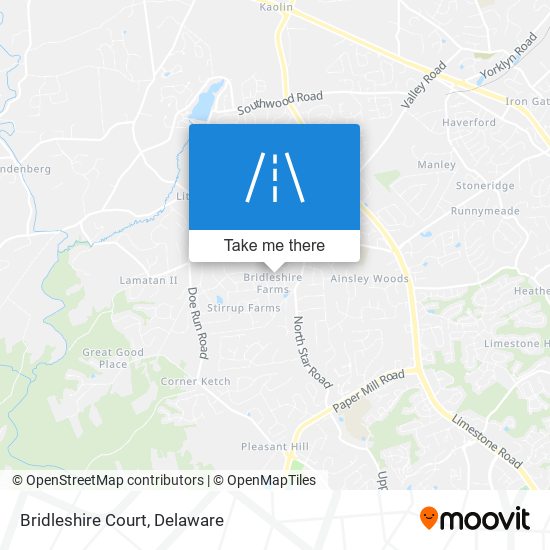 Mapa de Bridleshire Court