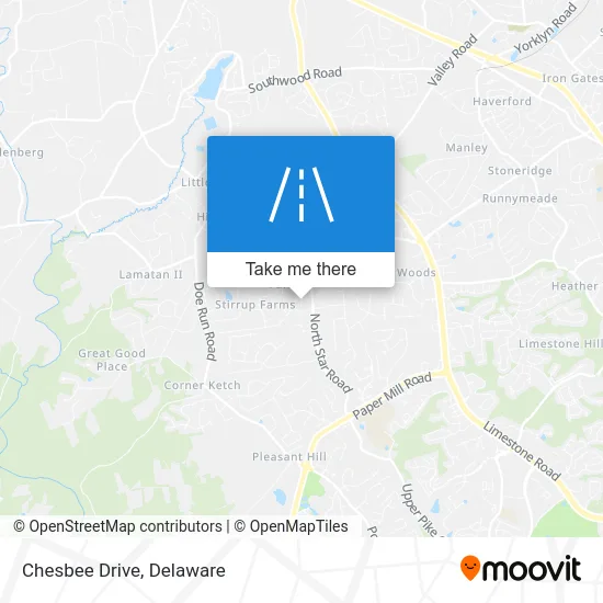 Chesbee Drive map