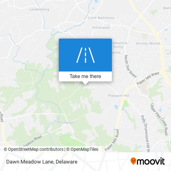 Dawn Meadow Lane map