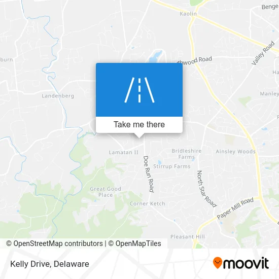 Kelly Drive map