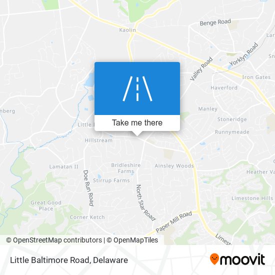 Mapa de Little Baltimore Road