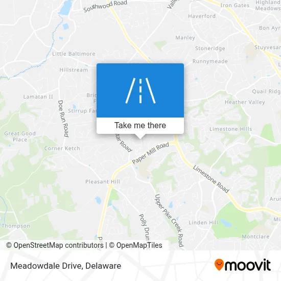 Meadowdale Drive map