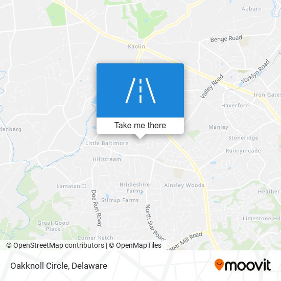 Mapa de Oakknoll Circle