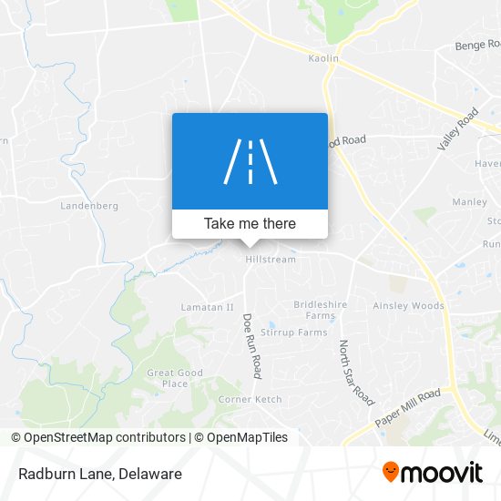 Radburn Lane map