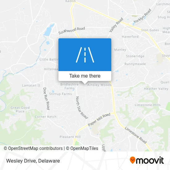 Wesley Drive map
