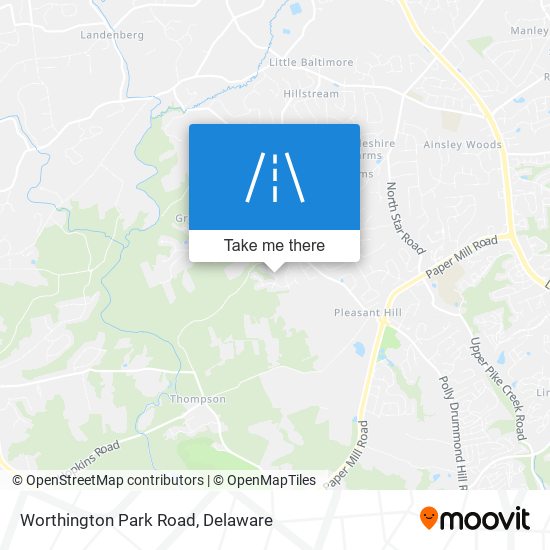 Worthington Park Road map