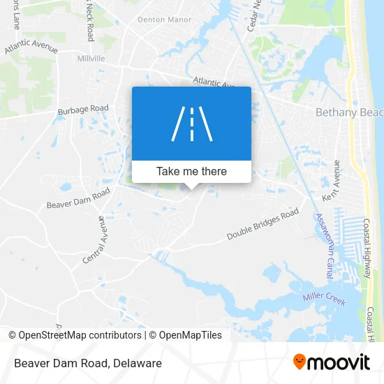 Beaver Dam Road map