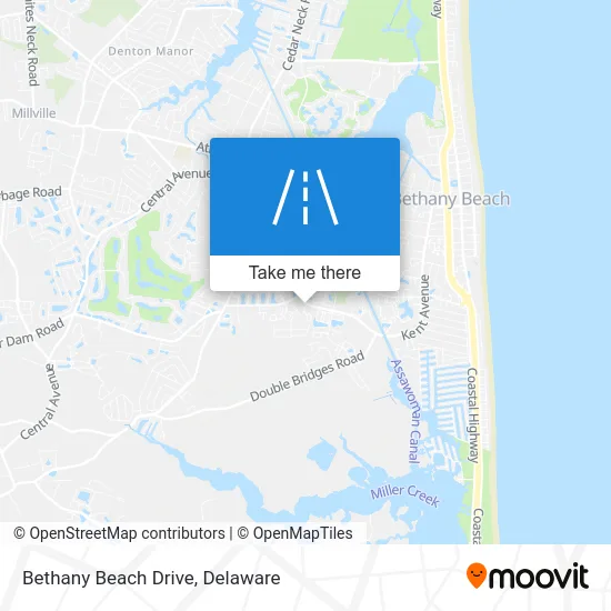 Bethany Beach Drive map