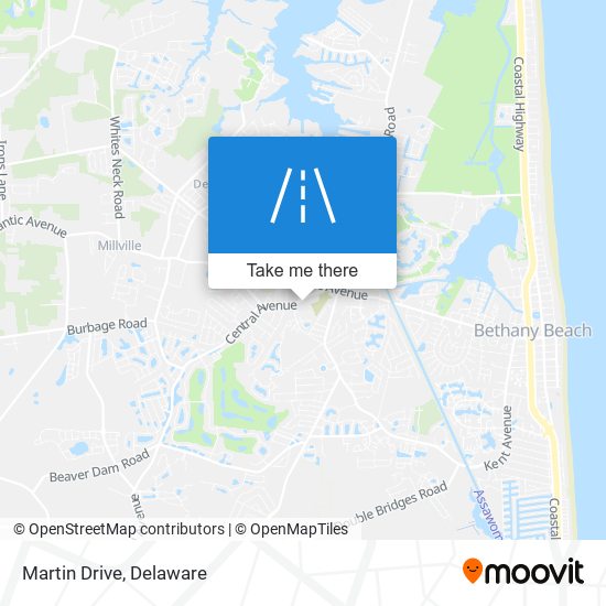 Martin Drive map