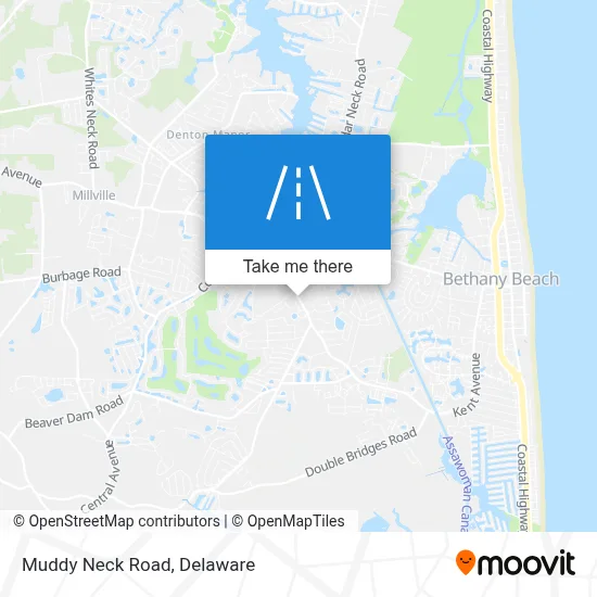 Muddy Neck Road map