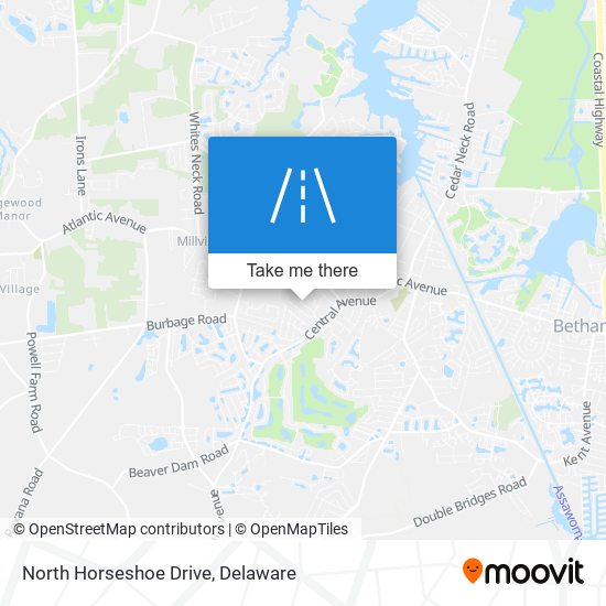 North Horseshoe Drive map