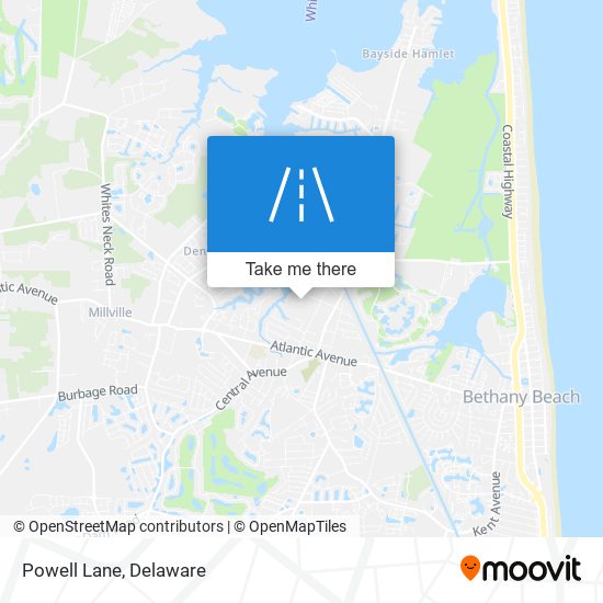 Mapa de Powell Lane