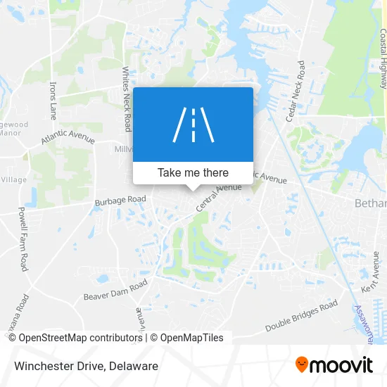 Winchester Drive map