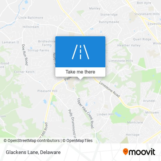 Mapa de Glackens Lane