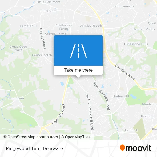 Ridgewood Turn map