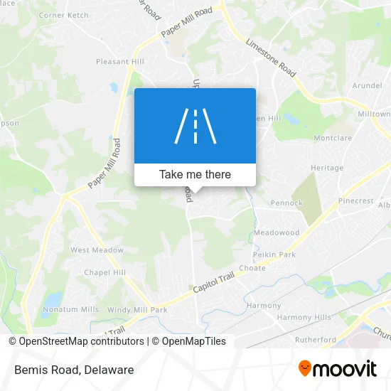 Bemis Road map