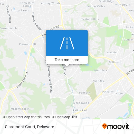 Mapa de Claremont Court
