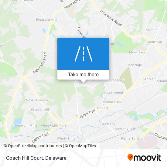 Mapa de Coach Hill Court