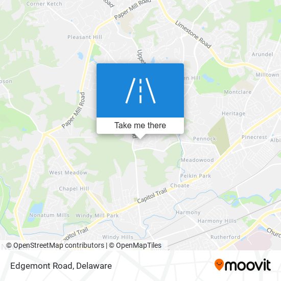 Edgemont Road map