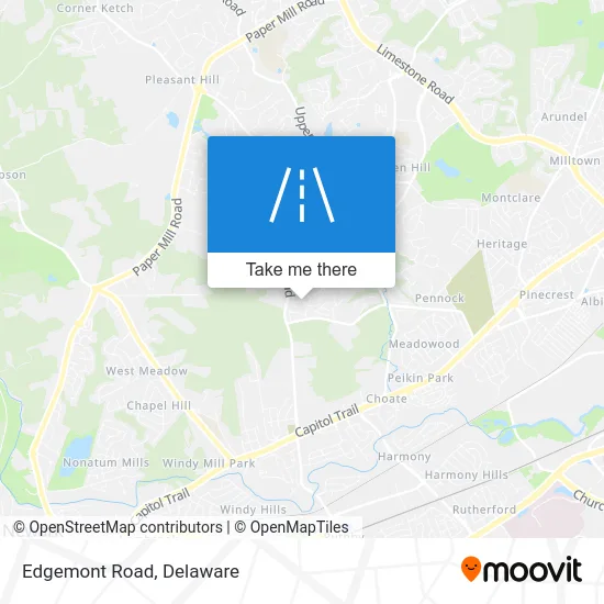 Edgemont Road map