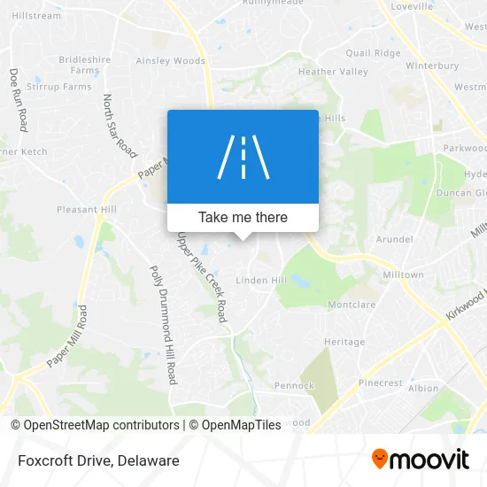Foxcroft Drive map