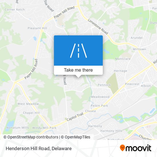 Mapa de Henderson Hill Road