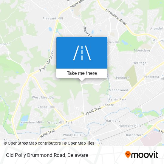 Old Polly Drummond Road map
