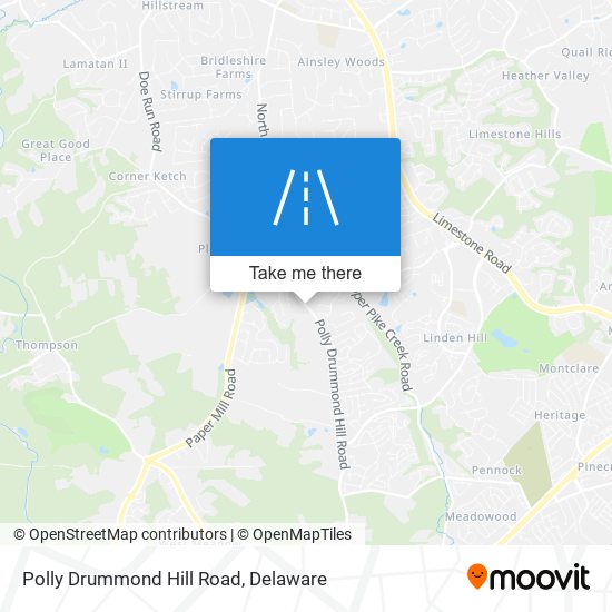 Polly Drummond Hill Road map