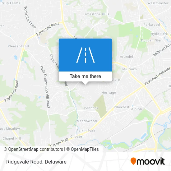 Ridgevale Road map