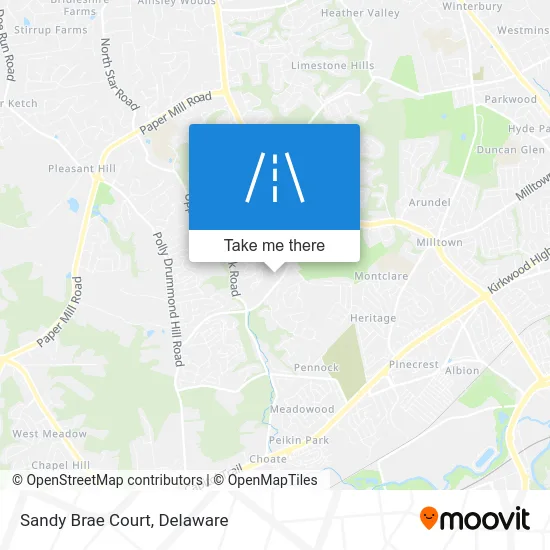 Sandy Brae Court map