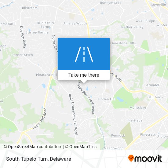Mapa de South Tupelo Turn