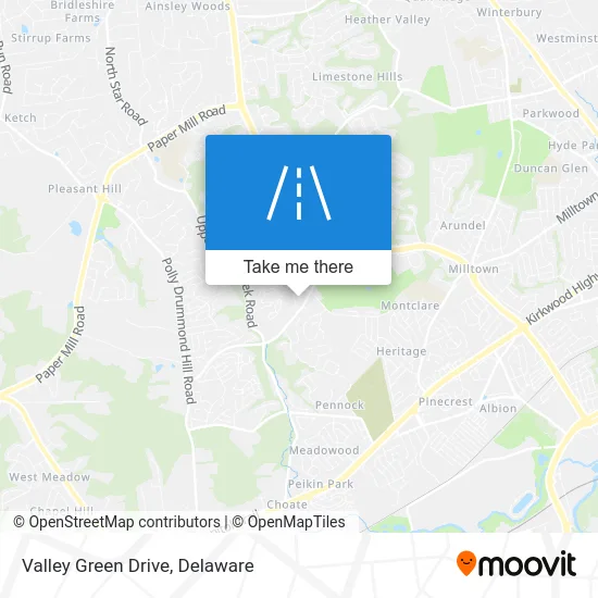 Valley Green Drive map