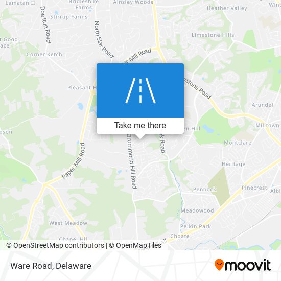 Mapa de Ware Road