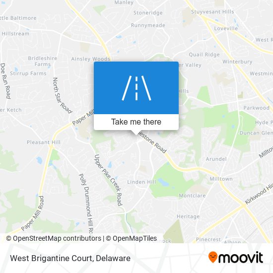 Mapa de West Brigantine Court