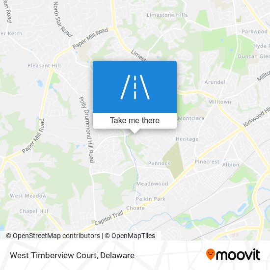 West Timberview Court map