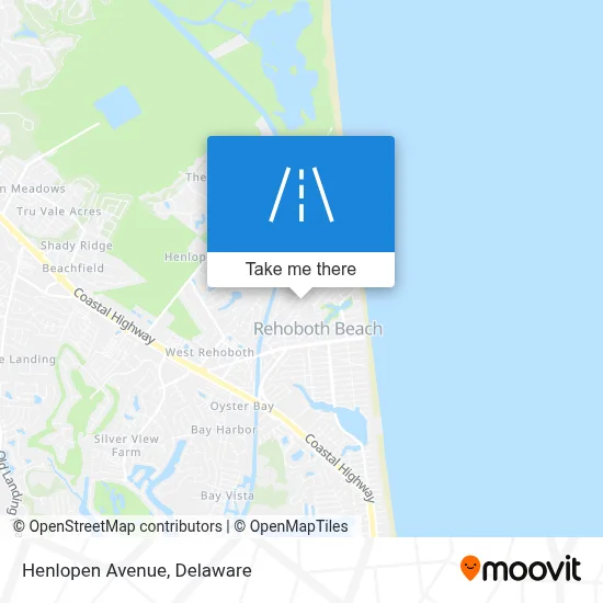 Henlopen Avenue map